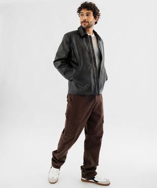 Pull en maille côtelée tie-and-dye homme vue4 - GEMO (HOMME) - GEMO
