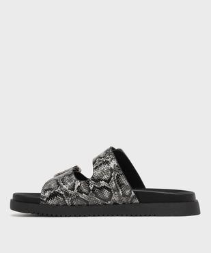 Mules plates à larges brides femme - 5 Miles vue3 - 5 MILES - GEMO