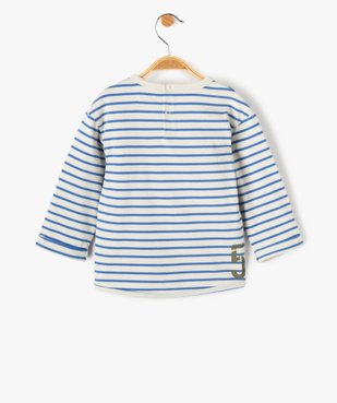 Tee-shirt bébé garçon rayé à manches longues vue3 - LULUCASTAGNETTE - GEMO