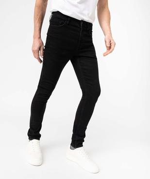 Jean homme skinny taille haute en coton stretch vue2 - GEMO 4G HOMME - GEMO
