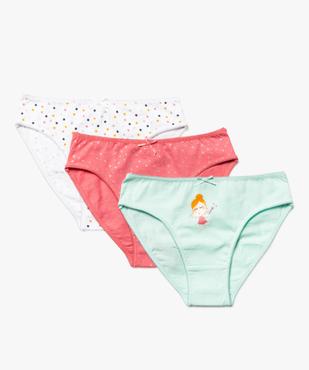 Culottes en coton avec motifs étoiles fille (lot de 3) vue1 - GEMO 4G FILLE - GEMO
