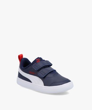 Baskets garçon bicolores à scratch – Puma Courtflex vue2 - PUMA - GEMO
