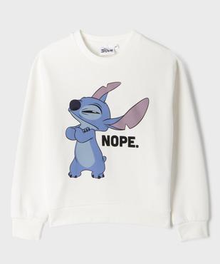 Sweat molletonné motif Stitch fille - Disney vue1 - LILO & STITCH - GEMO