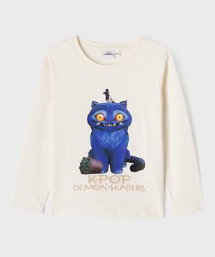 Tee-shirt manches longues motif chat fille - Kpop Demon Hunter vue1 - PIERRE CARDIN CONFORT - GEMO