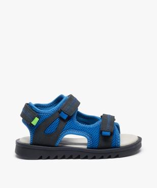 Sandales sport garçon à semelle crantée et brides scratch vue1 - GEMO 4G GARCON - GEMO