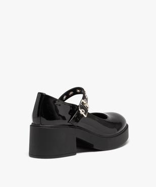 Escarpin verni avec semelle plateforme femme vue4 - GEMO(URBAIN) - GEMO