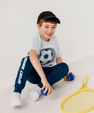 Pantalon de jogging tricolore garçon vue2 - GEMO (ENFANT) - GEMO