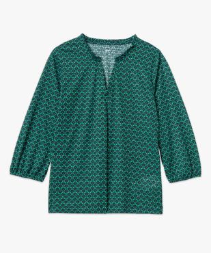 Tee-shirt femme à manches 3/4 avec décolleté en V vue4 - GEMO 4G FEMME - GEMO