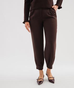 Pantalon fluide coupe barrel femme vue1 - GEMO(FEMME PAP) - GEMO