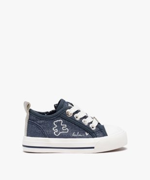 Baskets bébé fille dessus denim brillant - LuluCastagnette vue1 - LULU CASTAGNETT - GEMO