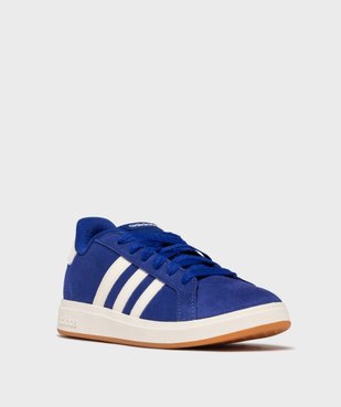 Baskets basses en cuir suédé Grand Court 00s garçon - Adidas vue2 - ADIDAS - GEMO