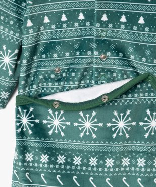 Pyjama en velours imprimé spécial Noël bébé vue5 - GEMO(BB COUCHE) - GEMO