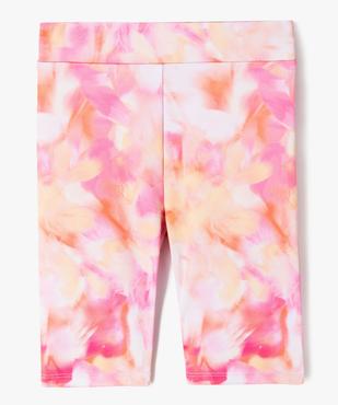 Legging de sport court en maille tie-and-dye fille vue1 - GEMO 4G FILLE - GEMO