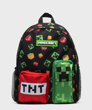 Sac à dos en toile imprimé garçon - Minecraft vue1 - MINECRAFT - GEMO