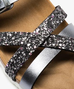 Mules femme à talon plat et brides métallisées vue6 - GEMO (CASUAL) - GEMO