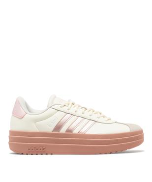 Baskets en cuir VL Court bold avec semelle plateforme femme - Adidas vue1 - ADIDAS - GEMO
