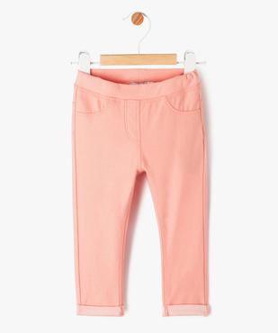 Jegging à taille réglable bébé fille vue1 - GEMO(BB COUCHE) - GEMO