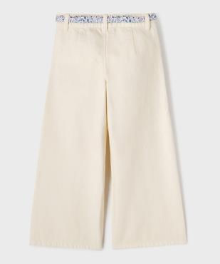 Jean Wide leg avec ceinture fantaisie fille - LuluCastagnette vue3 - LULU CASTAGNETTE GEMO FOR GOOD - GEMO