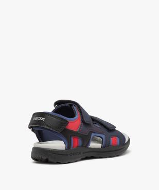 Sandales sport garçon à brides scratch multicolores - Geox  vue4 - GEOX - GEMO