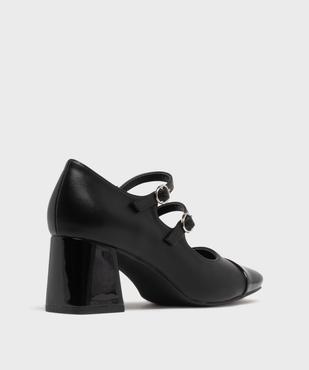Escarpins à bout carré et talon haut vernis femme vue4 - FOLLOW ME - GEMO
