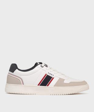 Baskets basses avec empiècements colorés homme - Urban Steps vue1 - URBAN STEPS - GEMO