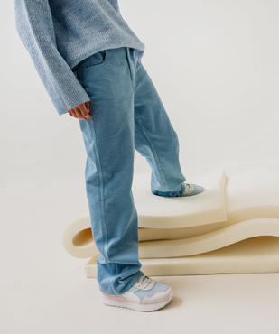 Pantalon staight en velours côtelée à taille réglable fille vue5 - GEMO (JUNIOR) - GEMO