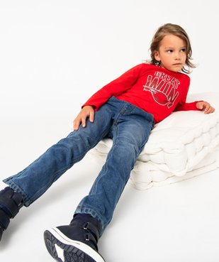 Tee-shirt à manches longues avec motif XXL garçon vue1 - GEMO 4G GARCON - GEMO