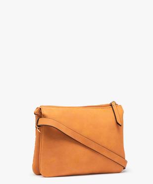 Sac femme avec devant embossé porté travers vue2 - GEMO (ACCESS) - GEMO