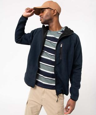 Veste polaire homme zippée à capuche et doublure chaude vue1 - KENSINGTON - GEMO