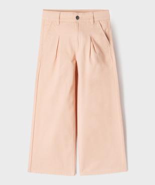 Pantalon wide leg avec taille ajustable fille vue1 - GEMO (ENFANT) - GEMO