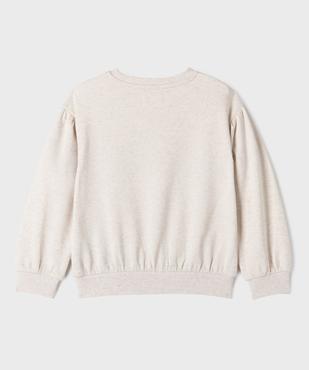 Sweat ample avec détails froncés fille vue3 - GEMO 4G FILLE - GEMO