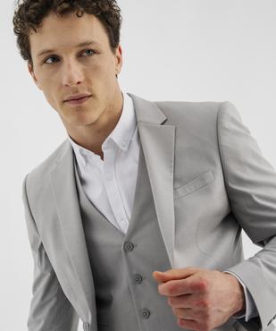 Veste de costume coupe droite en matière extensible homme vue2 - GEMO 4G HOMME - GEMO
