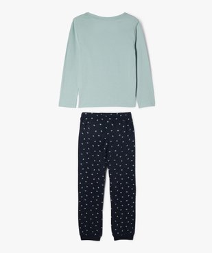 Pyjama 2 pièces en coton imprimé cœurs fille  vue4 - GEMO 4G FILLE - GEMO
