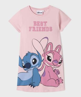 Chemise de nuit tee-shirt imprimé fille - Stitch vue1 - LILO & STITCH - GEMO