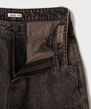 Bermuda en jean skater 100% coton à bord franc garçon vue2 - GEMO (JUNIOR) - GEMO