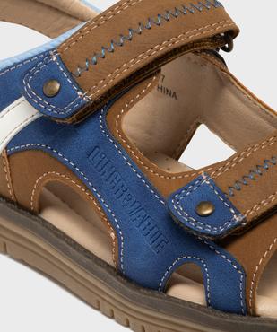 Sandales casual chic à double scratch garçon - Gepy vue6 - GEPY - GEMO