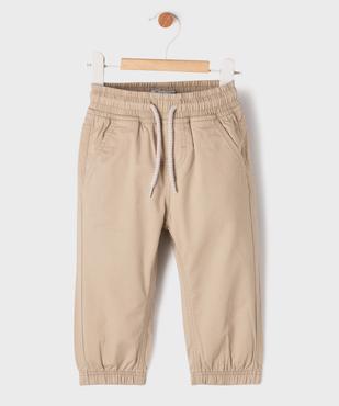 Pantalon jogger avec taille ajustable bébé garçon vue1 - GEMO(BEBE DEBT) - GEMO