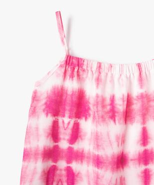 Robe fille à fines bretelles et imprimé tie-and-dye vue2 - GEMO (ENFANT) - GEMO