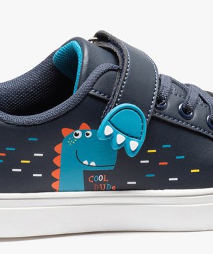 Baskets garçon unies détail dinosaure du 31 au 36 vue6 - GEMO (ENFANT) - GEMO