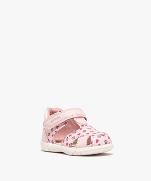 Chaussures ouvertes à scratch imprimées bébé fille - Geox vue2 - GEOX - GEMO
