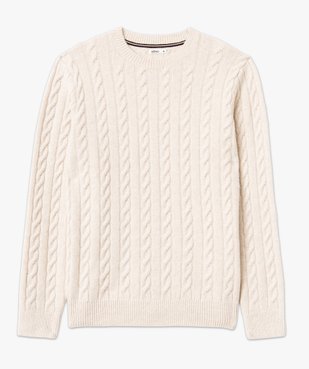 Pull douillet à torsades homme vue4 - GEMO (HOMME) - GEMO