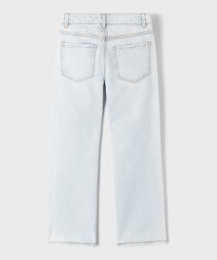 Jean loose délavé avec taille ajustable fille vue3 - GEMO (JUNIOR) - GEMO