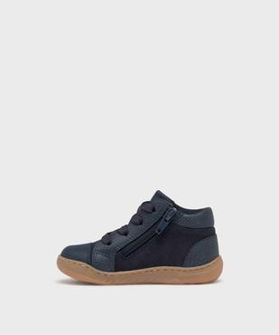 Chaussures de marche fermeture lacets et zip bébé garçon - Buggy vue3 - BUGGY - GEMO