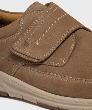Mocassins dessus et semelle intérieure cuir fermeture scratch homme - Pierre Cardin vue6 - PIERRE CARDIN CONFORT - GEMO