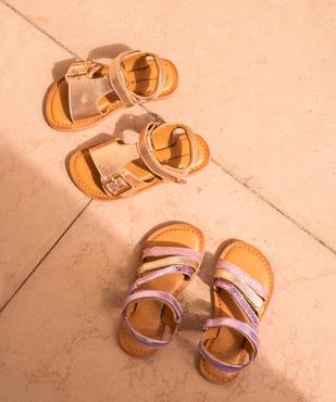 Sandales en cuir multibrides métallisées fille- Lovely Wings vue6 - LOVELY WINGS GEMO FOR GOOD - GEMO