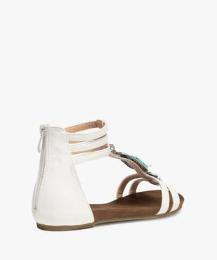 Sandales femme à talon plat et contrefort fermé vue4 - GEMO (CASUAL) - GEMO