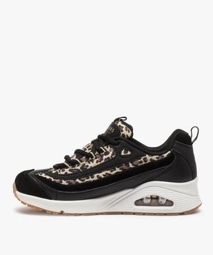 Baskets femme imprimées animal Skechers vue3 - SKECHERS - GEMO