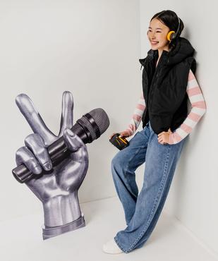 Blouson sans manches à capuche garçon vue6 - GEMO 4G FILLE - GEMO