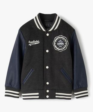 Blouson teddy garçon bicolore – Camps United vue2 - CAMPS UNITED - GEMO