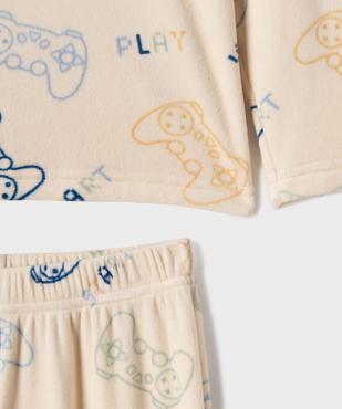 Pyjama en velours avec motifs jeux vidéo garçon vue2 - GEMO 4G GARCON - GEMO
